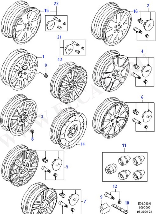 Alloy Wheels (Wheels, Covers And Spare Wheel)