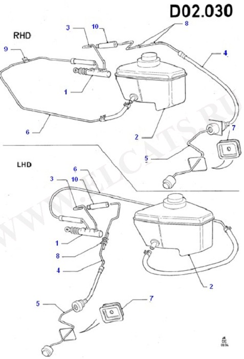 Clutch Master Cylinder (Brake And Clutch Controls)