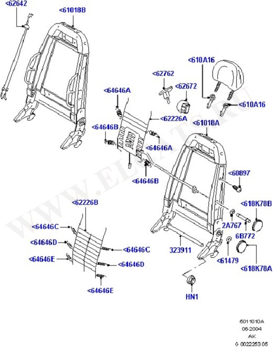 Front Seat Back (Seats And Related Parts)