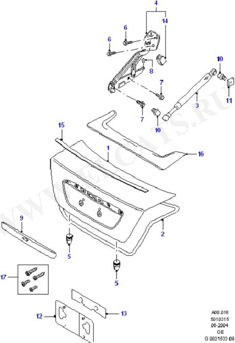 Luggage Compartment Door (Luggage Comp't Door/Trim & Locks)