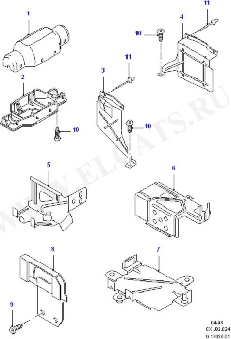 Mountings - Body (Wiring System & Related Parts)