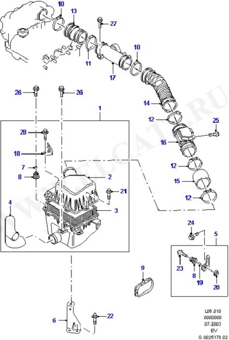 Air Cleaner & Related Parts (Engine Air Intake/Emission Control)