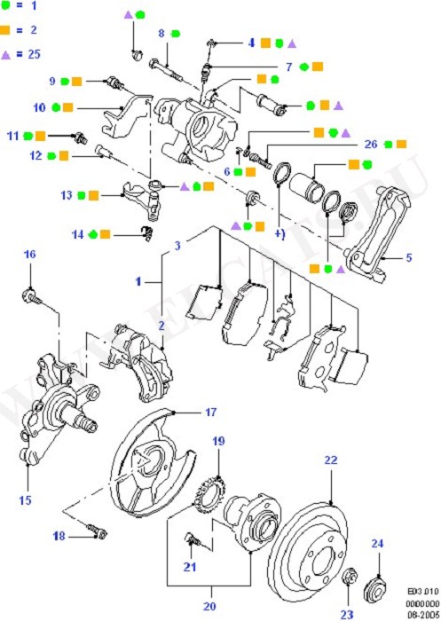 Rear Brake Discs And Calipers (Rear Brake Discs And Calipers)