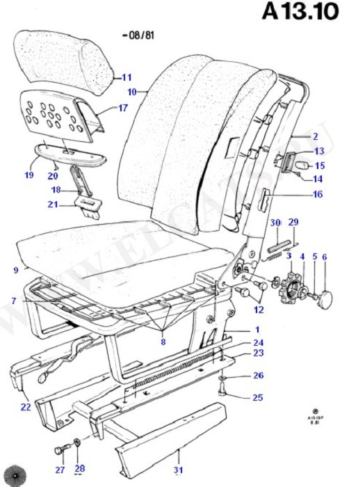 Front Seat - Folding Back (Seats And Covers)