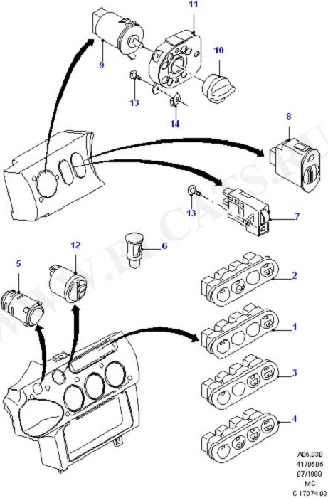 Instrument Panel Related Parts (Instrument Panel)