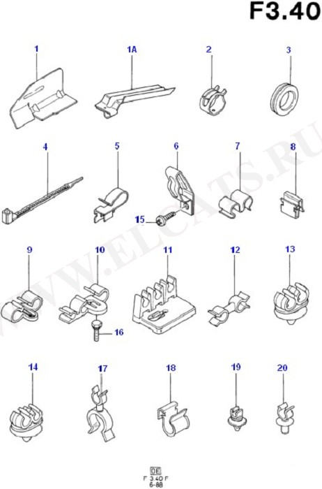 Fuel Line Mountings (Fuel Tank & Related Parts)