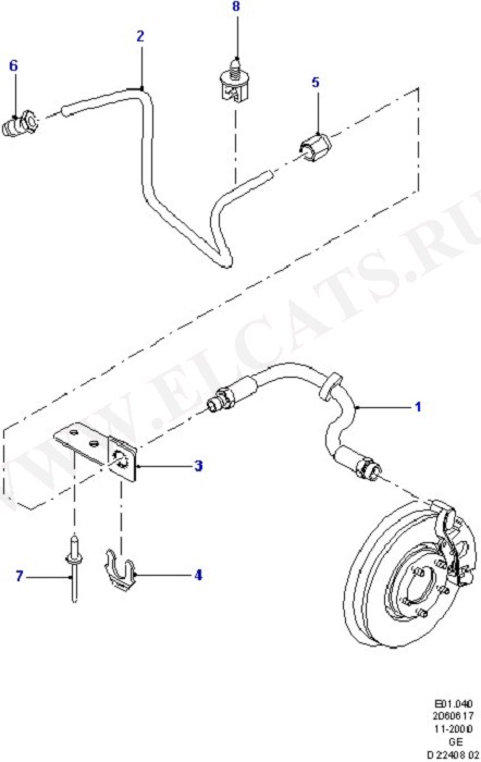 Rear Brake Pipes (Brake Pipes/ABS/Brake System Valves)