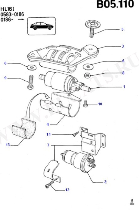 Fuel System - Engine (CVH)