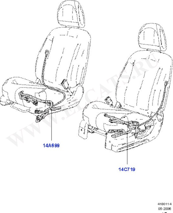 Wiring - Seats (Wiring System & Related Parts)