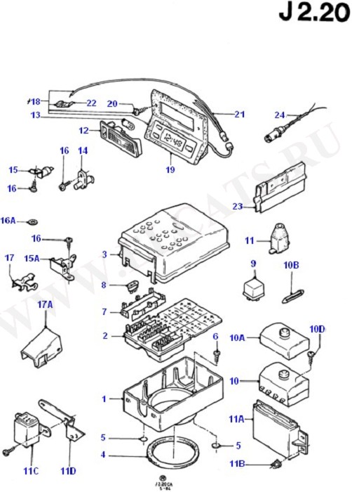 Relays/Fuses And Clock (Wiring System & Related Parts)