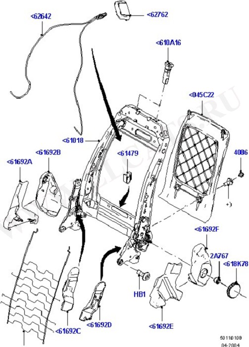 Front Seat Back (Seats And Related Parts)