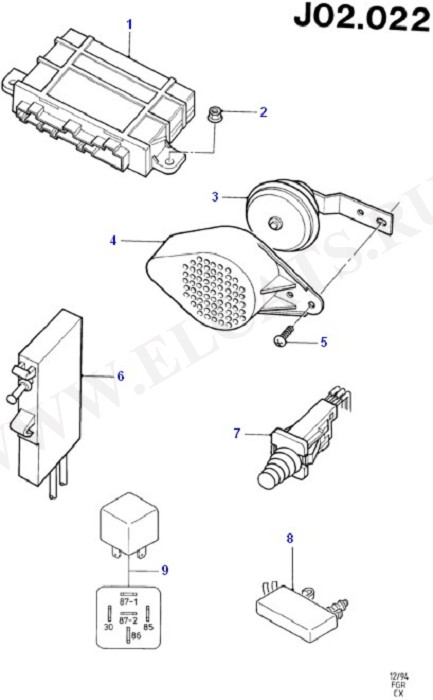 Anti-Theft Alarm Systems (Wiring System & Related Parts)