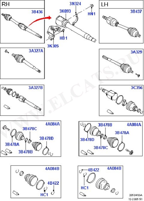 Drive Shaft - Front Axle Drive (  -  )