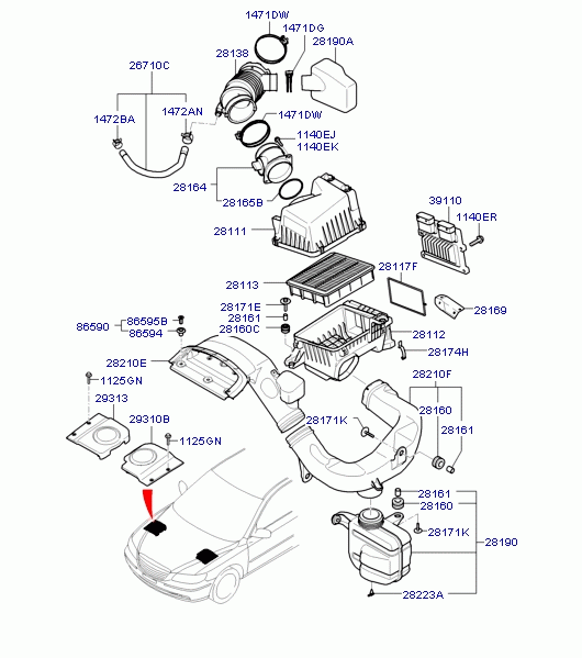 AIR CLEANER & ECU