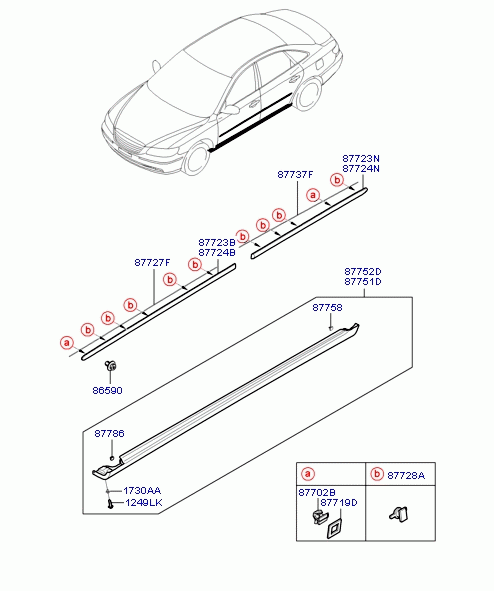 MOULDING-WAIST LINE