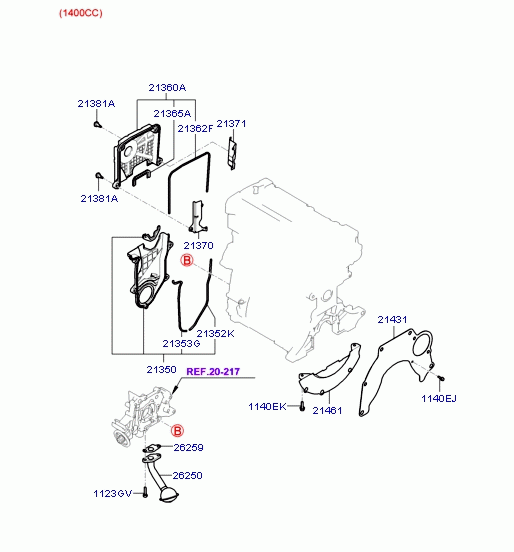 TIMING COVER & OIL PUMP