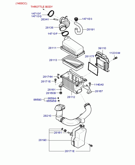 AIR CLEANER & ECU