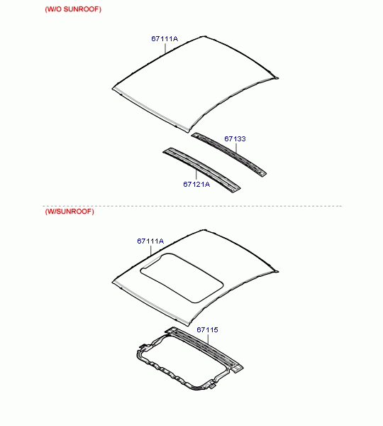 PANEL ASSY-ROOF