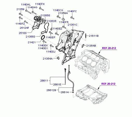 TIMING COVER & OIL PUMP