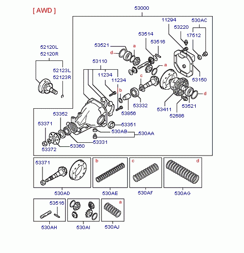 RR AXLE DIFFERENTIAL