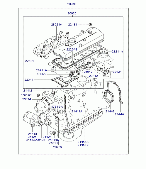 ENGING OVERHAUL GASKET SET