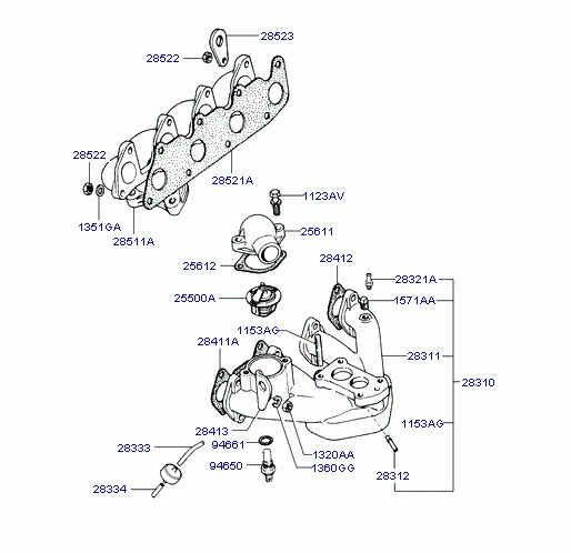 INTAKE & EXHAUST MANIFOLD