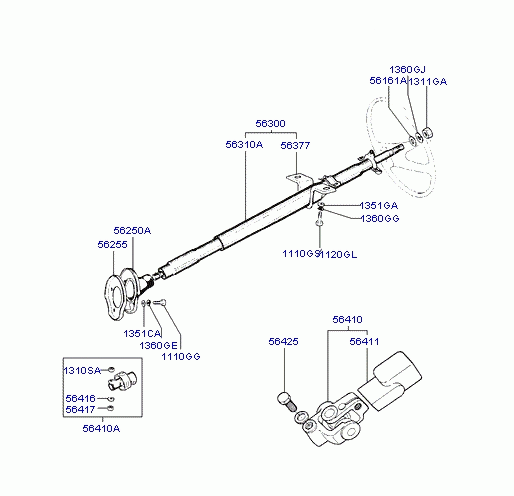 STRG COL & SHAFT(COLLAPSIBLE)