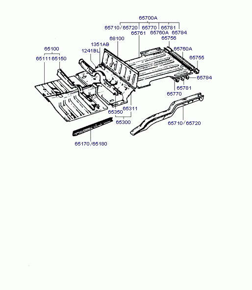 CTR & RR FLR BODY(PICK UP)