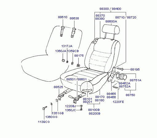 FRONT SEAT(SEDAN)