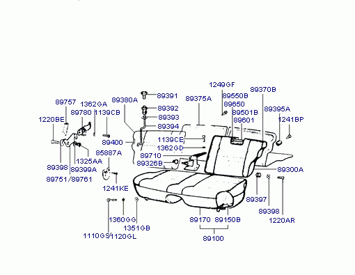 REAR SEAT(SPLIT TYPE)