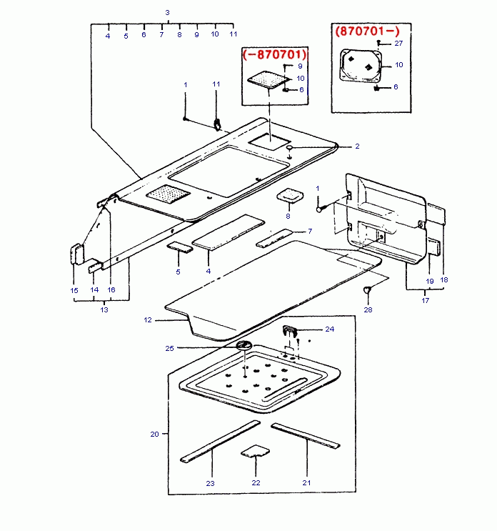 REAR PACKAGE TRAY (4 DR)