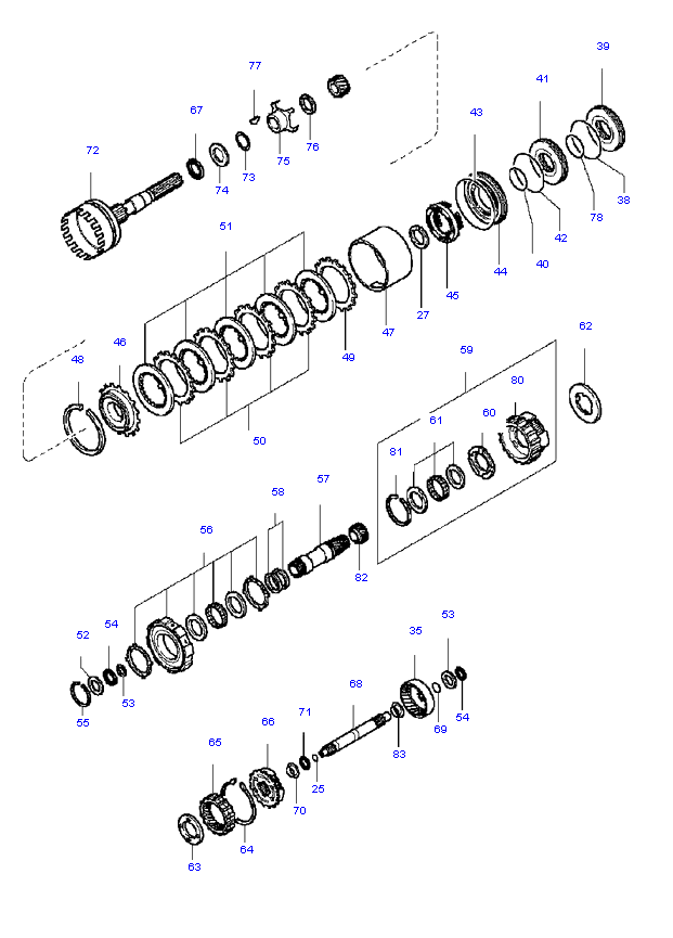 Фрикционы и планетарные передачи ( 4AT 4WD )