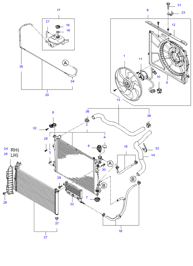 ENGINE COOLING SYSTEM ( 2.7L )