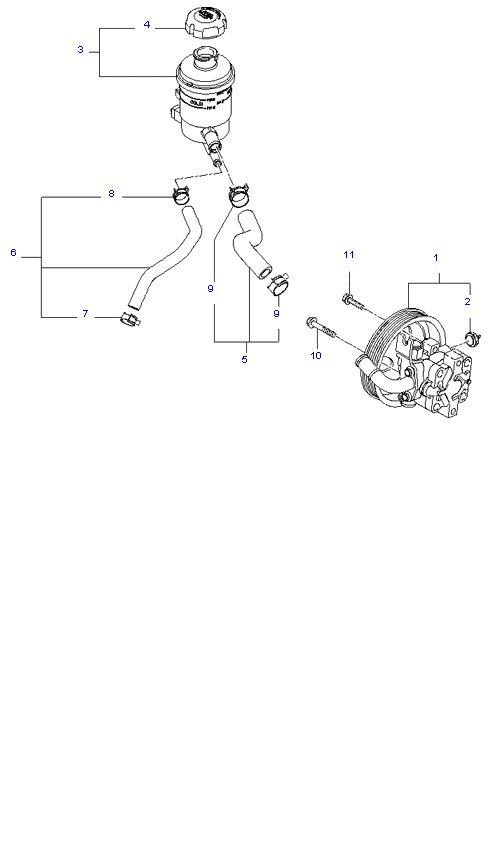 POWER STEERING OIL PUMP ( 2.4L )