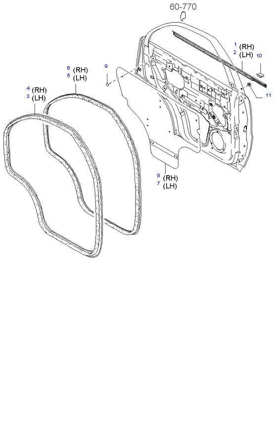 REAR DOOR MOULDING