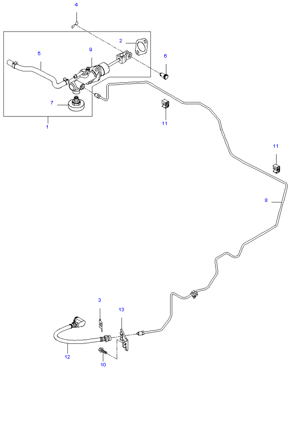 CLUTCH & MASTER CYLINDER(MTA) ( 2.7L )