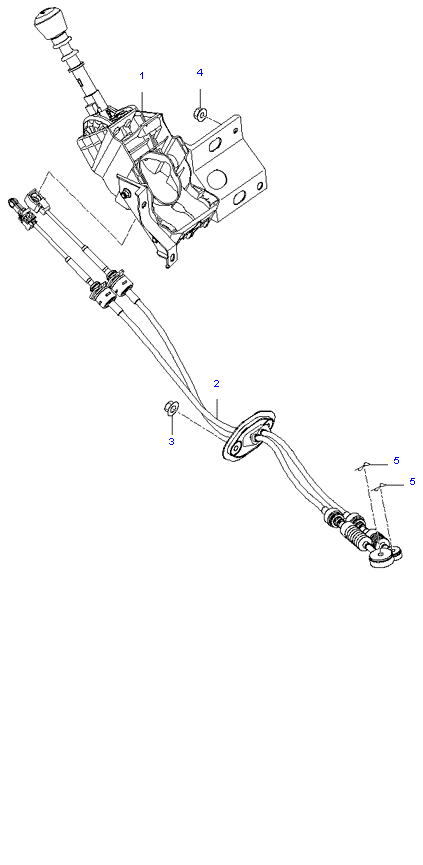 SHIFT LEVER CONTROL ( 2.7L )