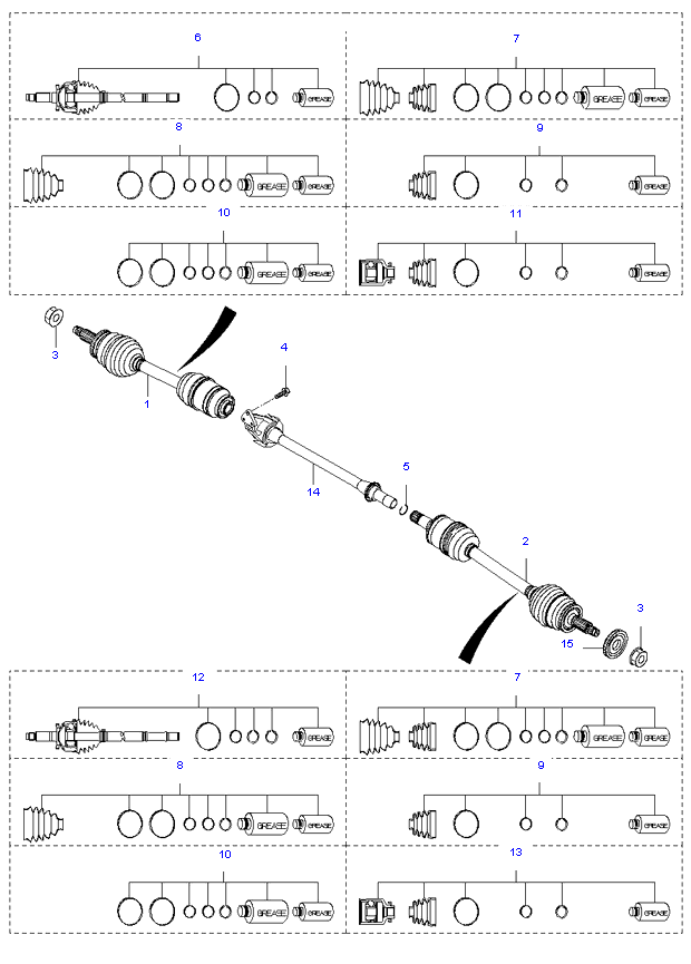 DRIVE SHAFT ( 3.8L )