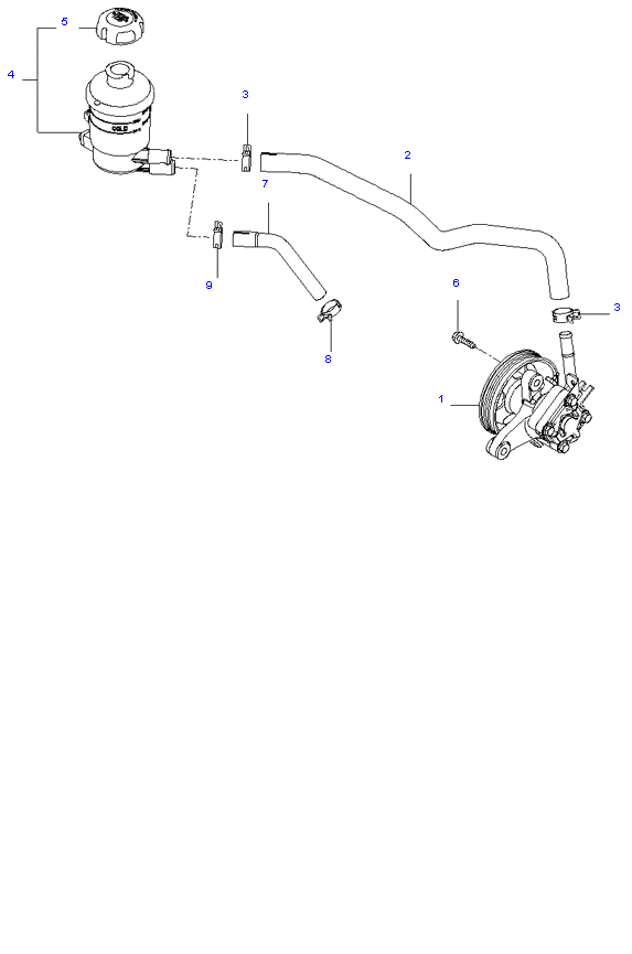 POWER STEERING OIL PUMP ( 3.8L )