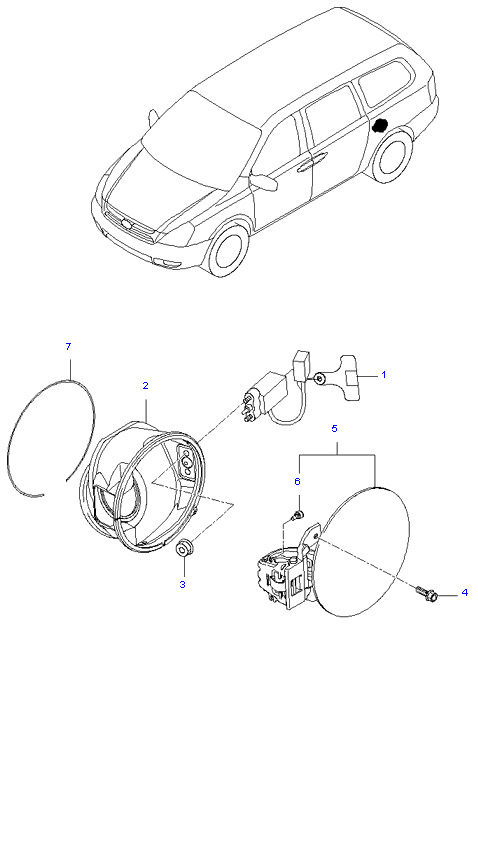 TRIMS-FUEL FILLER DR