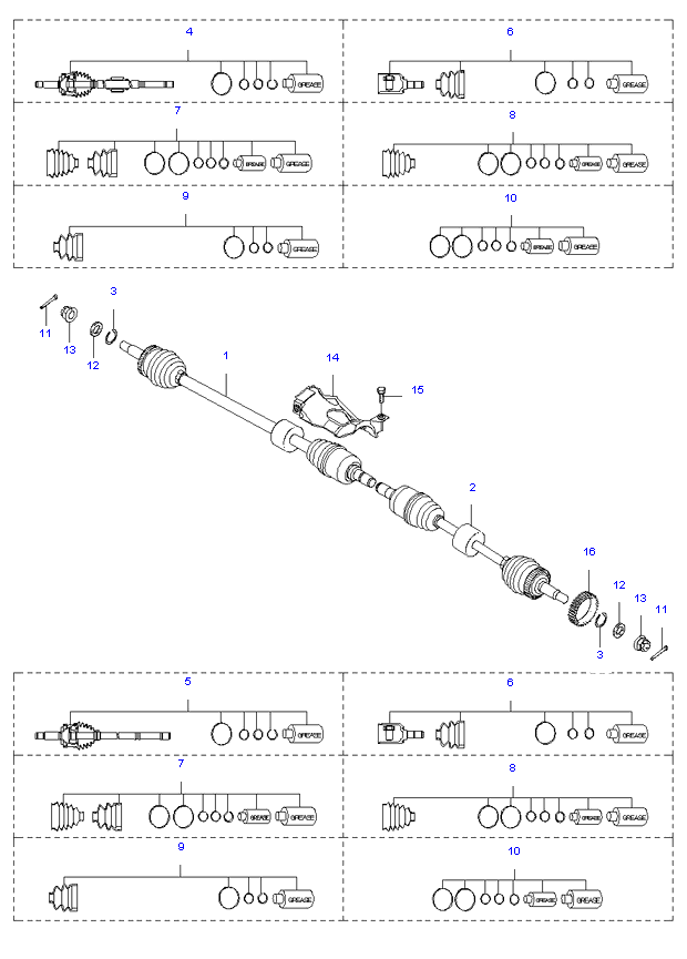 DRIVE SHAFT ( 2.4L )