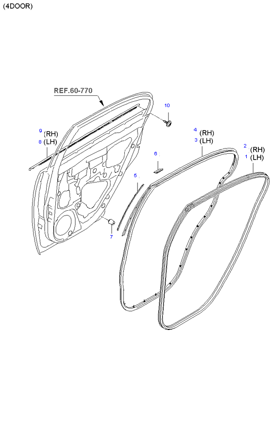 REAR DOOR MOULDING