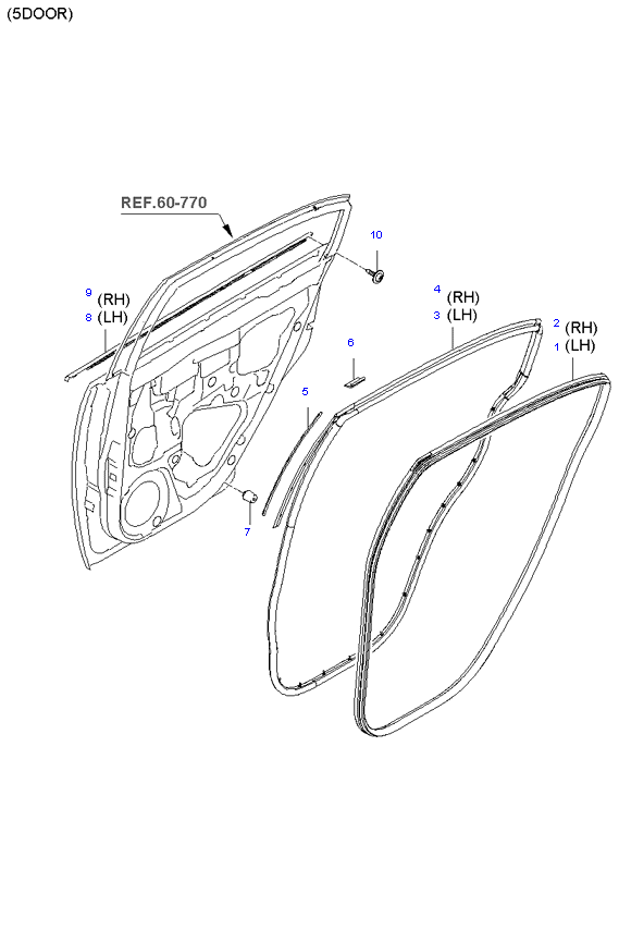 REAR DOOR MOULDING
