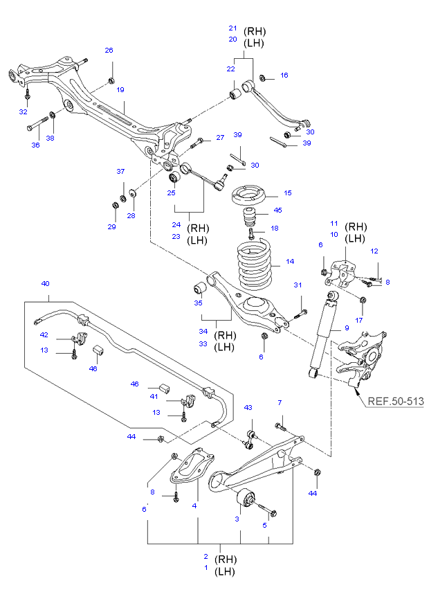 REAR SPRING & SHOCK ABSORBER