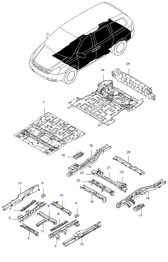 FLOOR ASSY-COMPL & ISOLATION PAD