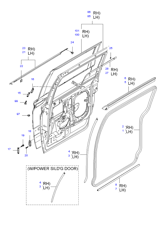 PANEL-RR DR & MOULDING-RR DR