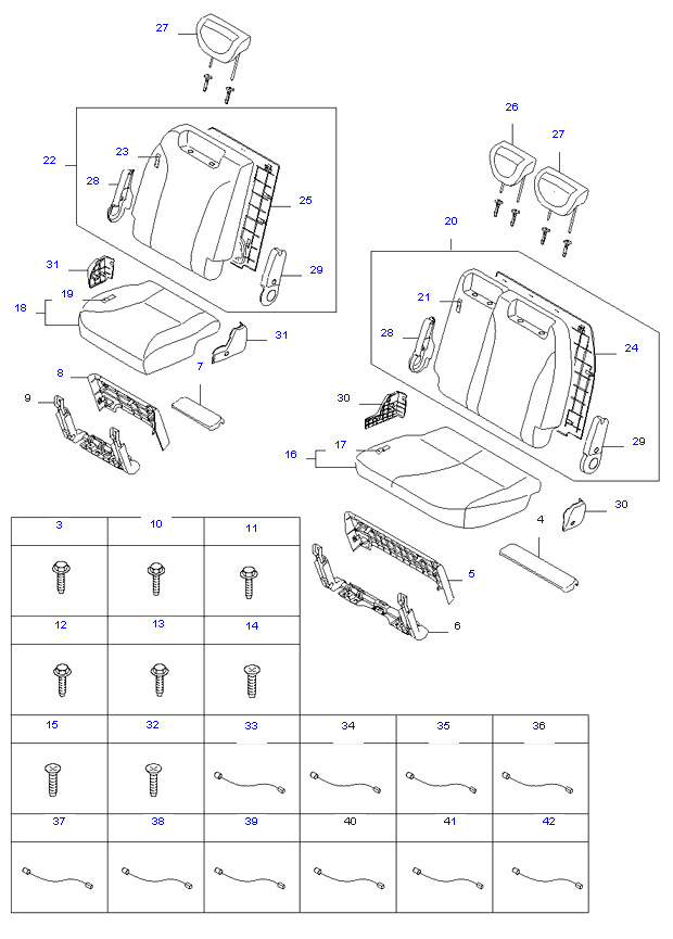 REAR 3ND SEAT ( WL7(7) )