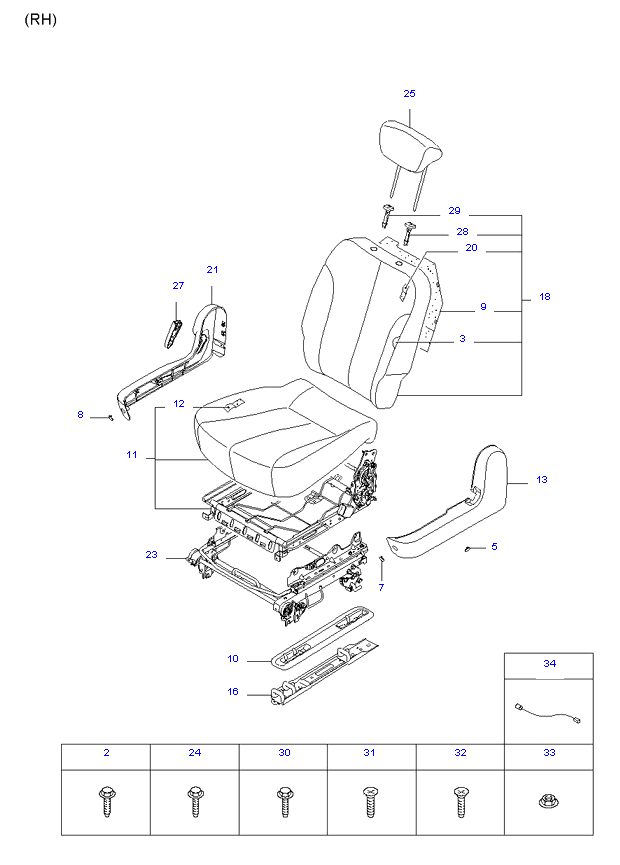 REAR 3ND SEAT ( WAGON SHORT(7) )