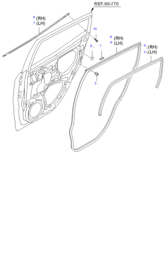 REAR DOOR MOULDING