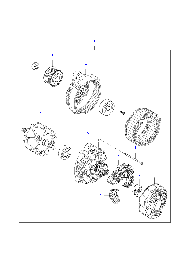 ALTERNATOR MOTOR ( 2.0L )